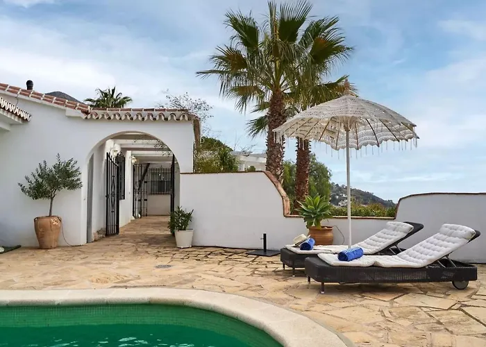 Boas, Con Vistas Impresionantes, Barbacoa En By Costadelsolescapes Cómpeta