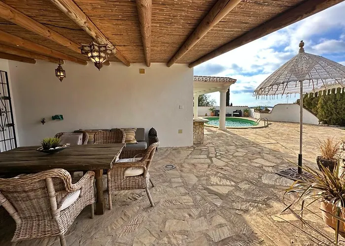 Boas, Con Vistas Impresionantes, Barbacoa En By Costadelsolescapes Cómpeta